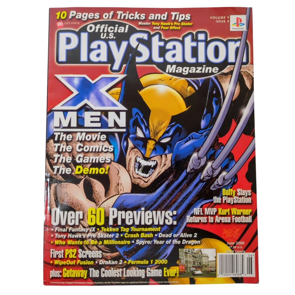 Official U.S. PlayStation Magazine Vol 3 Issue 9 June 2000 X-Men Wolverine OPM